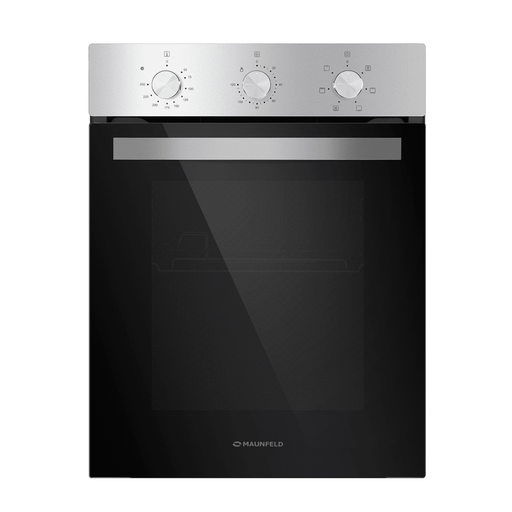 Электрический  серый духовой шкаф 45 см с режимом конвекции
