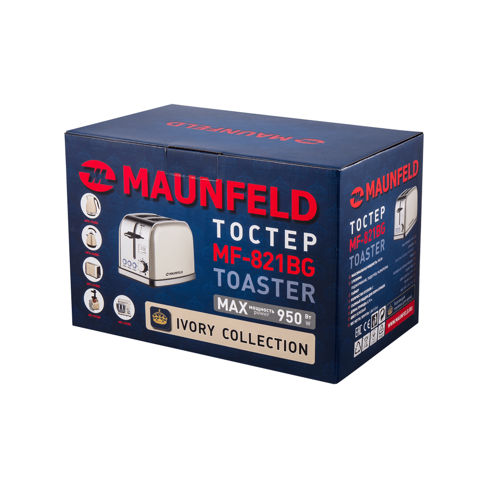 Тостер MAUNFELD MF-821BG