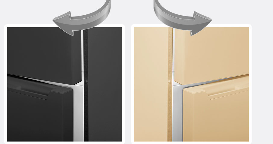 Функция перенавешивания дверей и&nbsp;компактные размеры позволят разместить холодильник в&nbsp;кухне с&nbsp;любой планировкой.