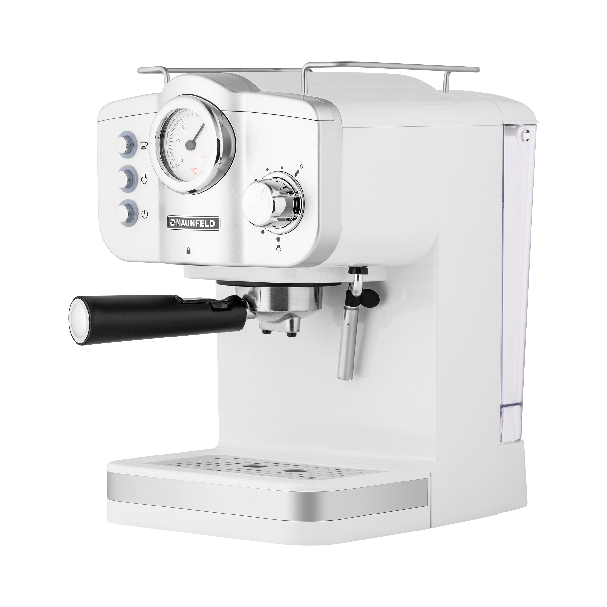 

Кофемашина рожкового типа MAUNFELD MF-735WH PRO