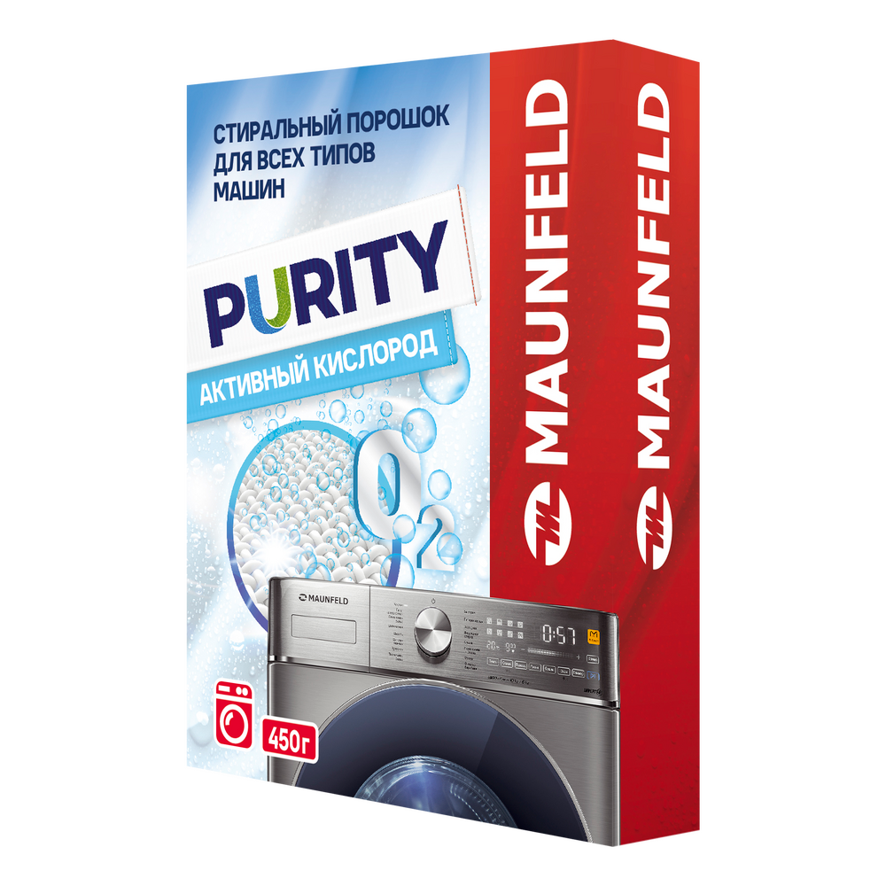 

Стиральный порошок Активный кислород Maunfeld Purity Automat 450г MWP450SO