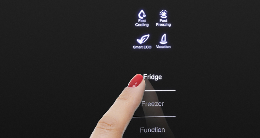 Получите полный контроль над&nbsp;функциями вашего холодильника с&nbsp;помощью понятной и&nbsp;простой сенсор оной панели управления. Температурный режим настраивается индивидуально в&nbsp;каждой камере.