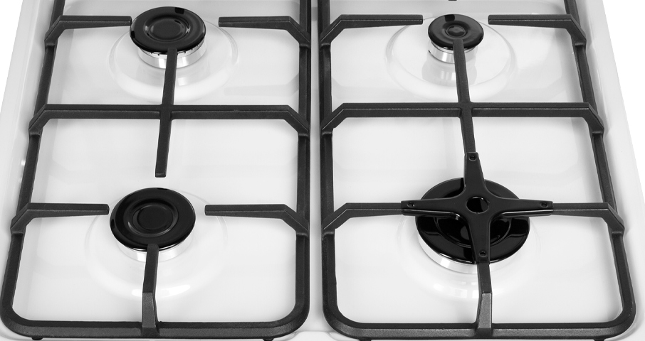Массивная, качественная чугунная решетка обеспечивает устойчивость на&nbsp;ней любой посуды и&nbsp;удобна в&nbsp;обслуживании. Она состоит из&nbsp;нескольких частей и&nbsp;легко снимается с&nbsp;рабочей поверхности.