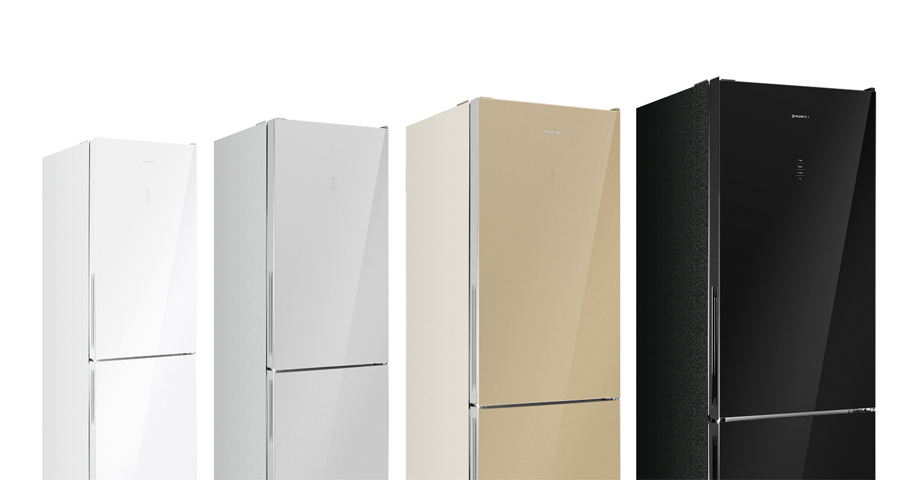 Идеальное сочетание цвета боковых сторон холодильника с&nbsp;цветом фасада двери.