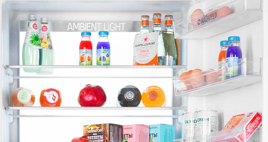 Подсветка Ambient Lighting привносит в&nbsp;холодильник совершенно новую концепцию, гарантируя равномерное освещение всего пространства без бликов.