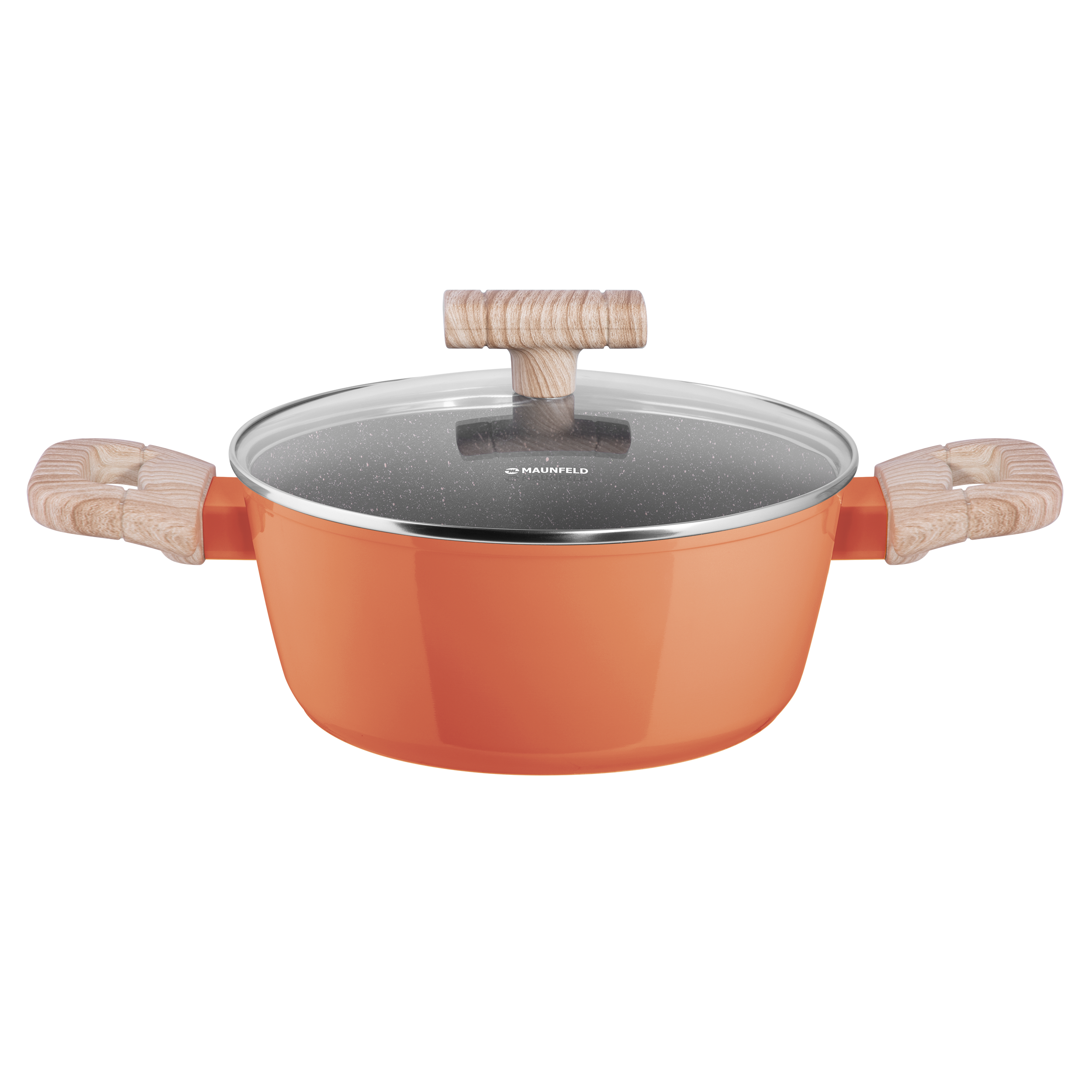 

Кастрюля MAUNFELD MARTA MCS22FA06CL из кованого алюминия со стеклянной крышкой, 20 см, 2,2 л.