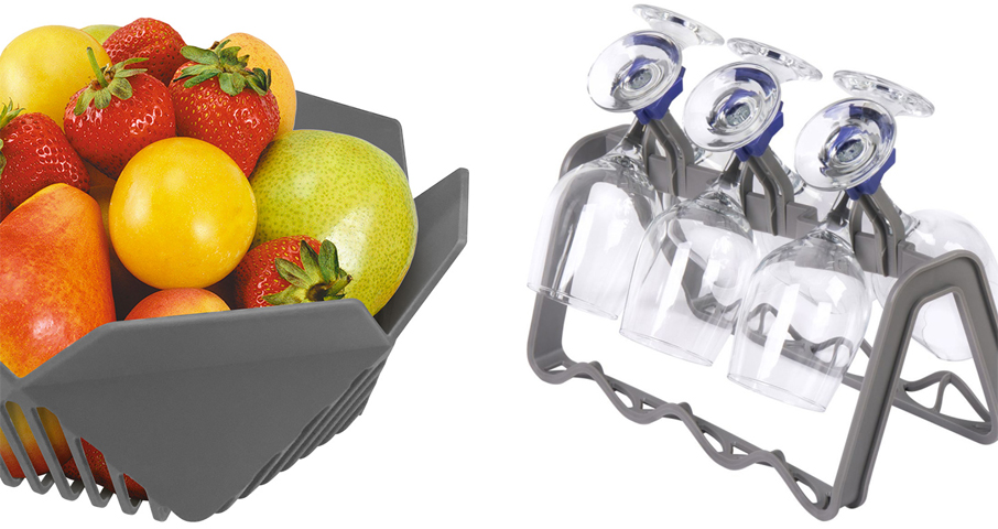 Можно докупить подставку для&nbsp;бокалов и&nbsp;корзину для&nbsp;фруктов. Уникальные аксессуары, которые помогают идеально вымыть бокалы и&nbsp;фрукты.