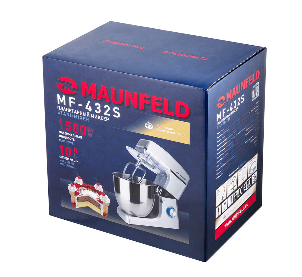 Миксер планетарный MAUNFELD MF-432S
