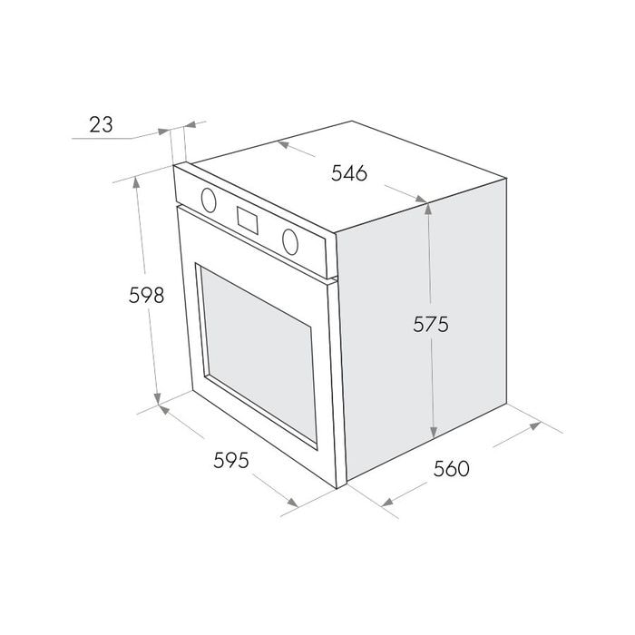 Шкаф духовой газовый MAUNFELD MGOG.673B