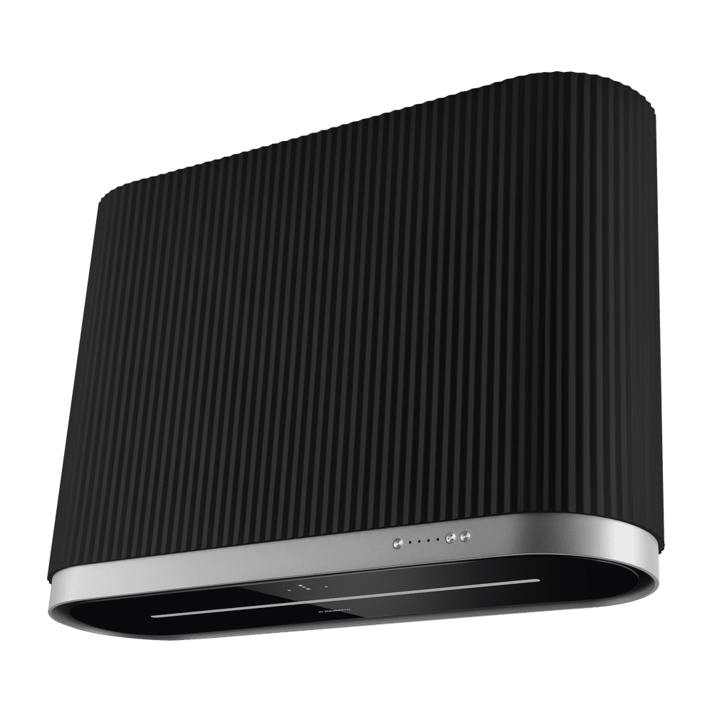 Дизайнерская черная вытяжка с бесконтактным управлением Дизайнерская черная вытяжка с бесконтактным управлением