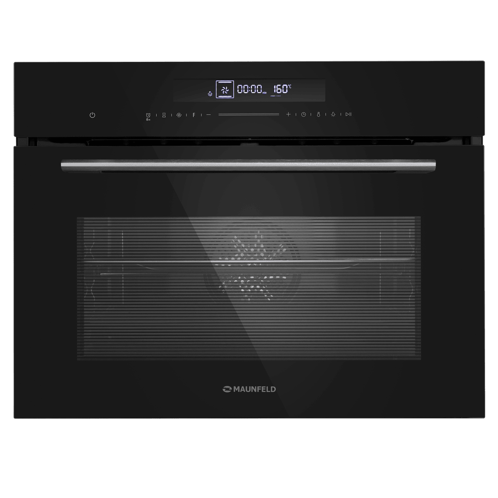 Электрический  черный духовой шкаф 60 см с режимом конвекции