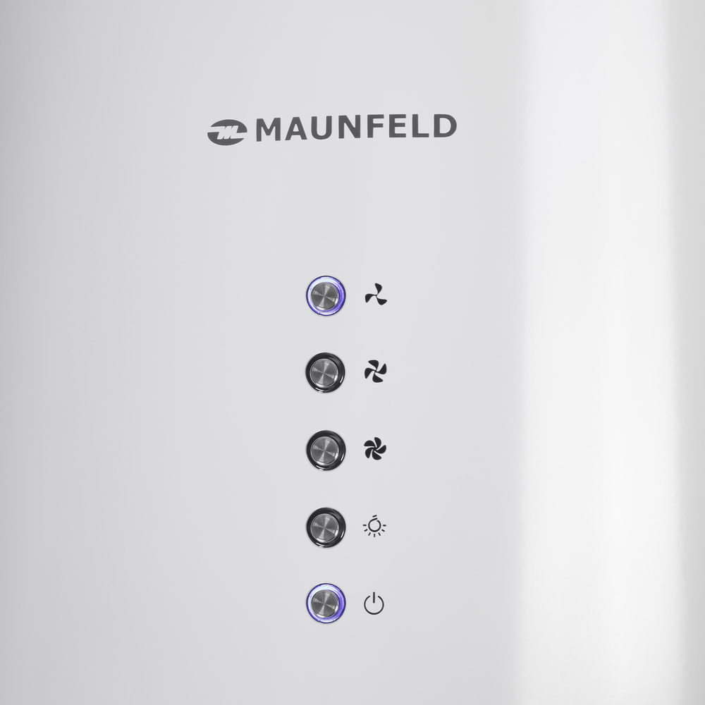 Кухонная вытяжка MAUNFELD Lee Light Isla 35 белый (в 1-й коробке)