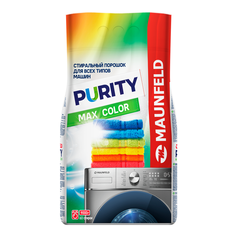 Стиральный порошок  Maunfeld Purity Max Color Automat 9000г MWP9000CA