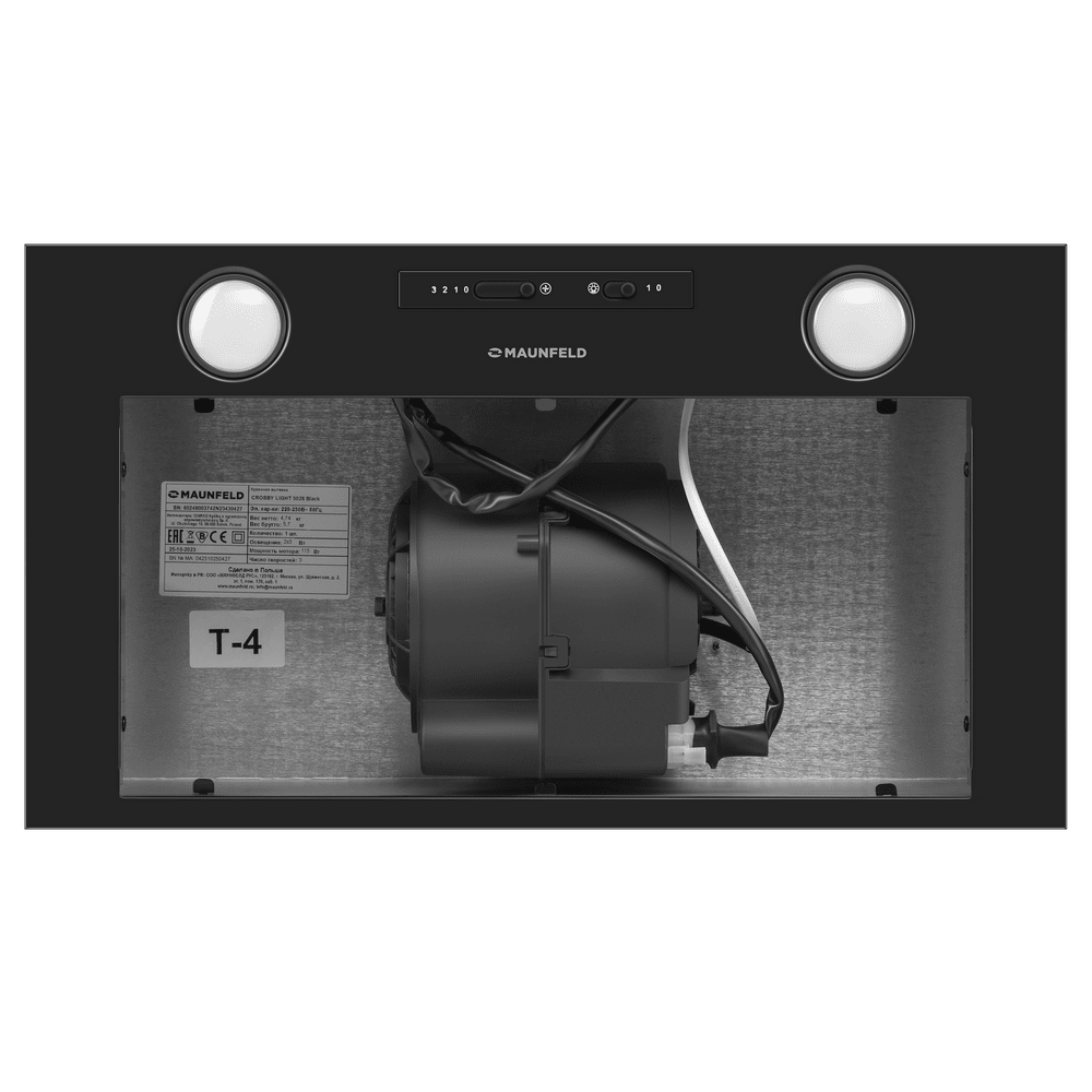 Кухонная вытяжка MAUNFELD Crosby Light 5028 чёрный