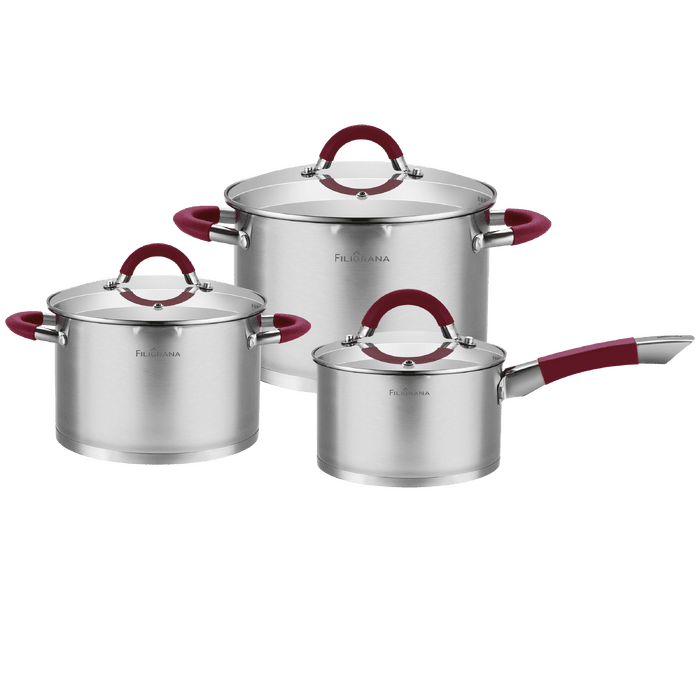 Набор посуды из&nbsp;нержавеющей стали FILIGRANA DANNA FG125DNN01ST (6&nbsp;предметов)