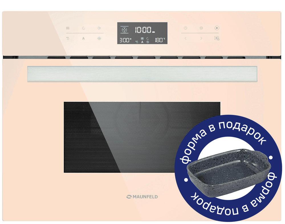 Электрический  бежевый духовой шкаф 60 см с режимом конвекции Электрический  бежевый духовой шкаф 60 см с режимом конвекции