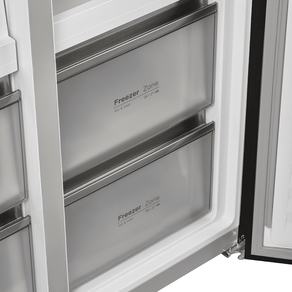 Холодильник с инвертором MAUNFELD MFF190NFDGN Matt Inverter
