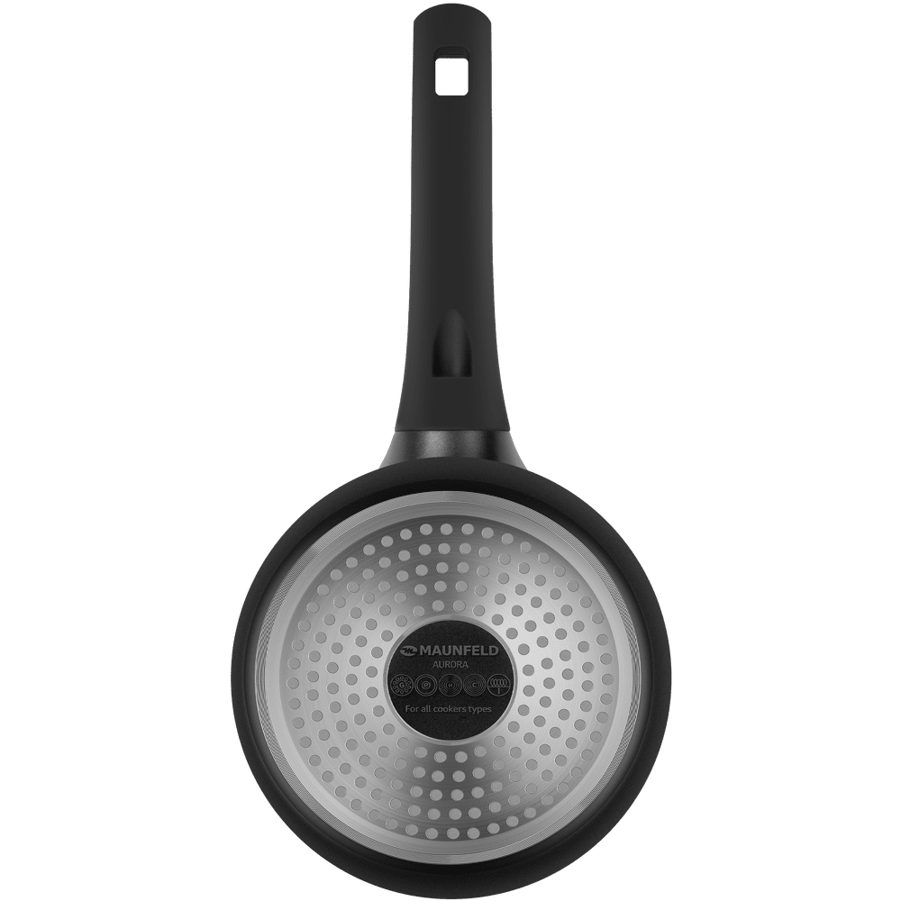 Ковш с крышкой MAUNFELD AURORA MF16ARR1SP из литого алюминия, 16*8 см