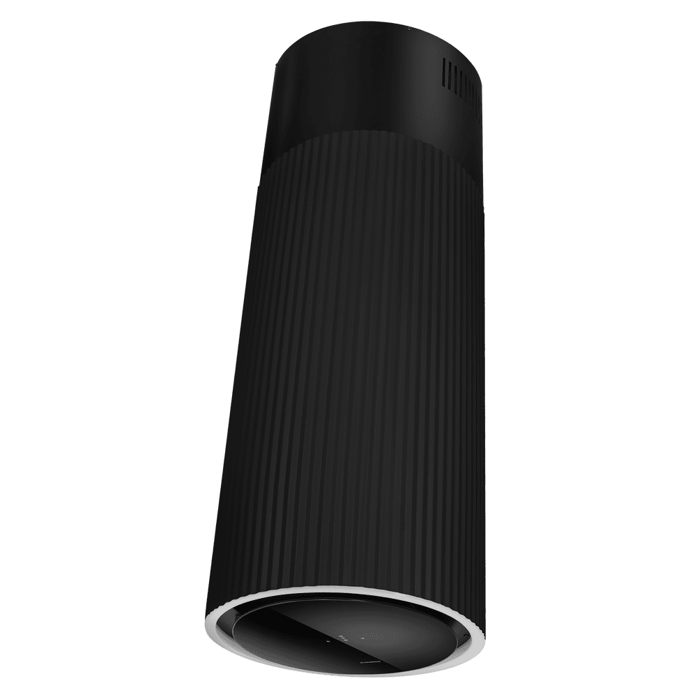 Островная черная вытяжка с бесконтактным управлением Островная черная вытяжка с бесконтактным управлением