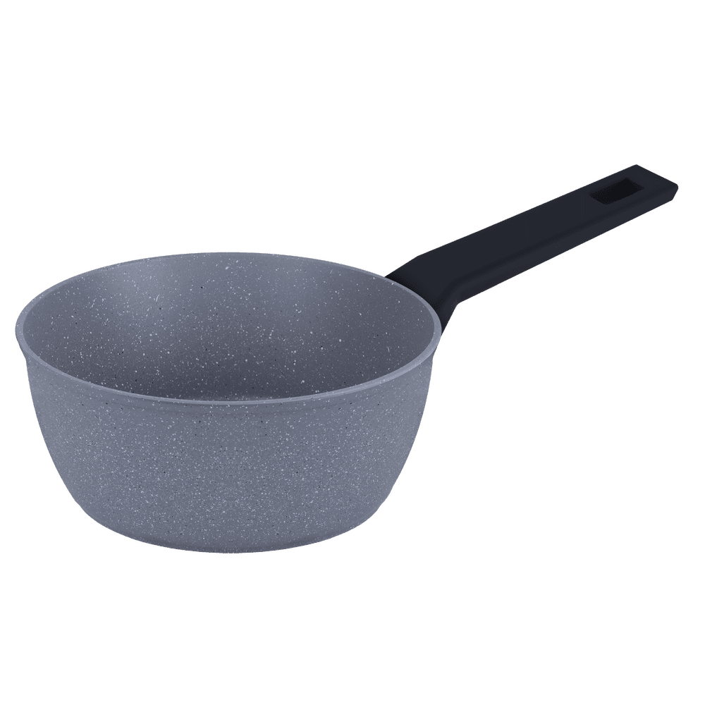 Ковш FILIGRANA SAGA FG18SGA01SP из кованого алюминия со стеклянной крышкой, 18 см