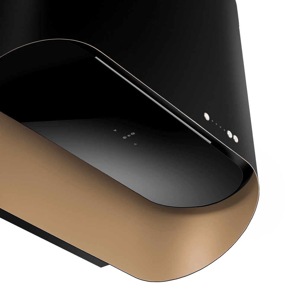 Кухонная вытяжка MAUNFELD GUNA 60 чёрный антрацит с золотом