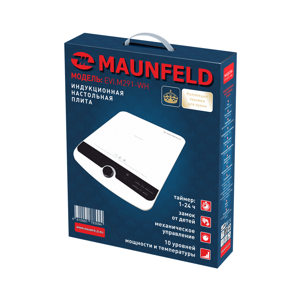 Электрическая индукционная плитка MAUNFELD EVI.M291-WH
