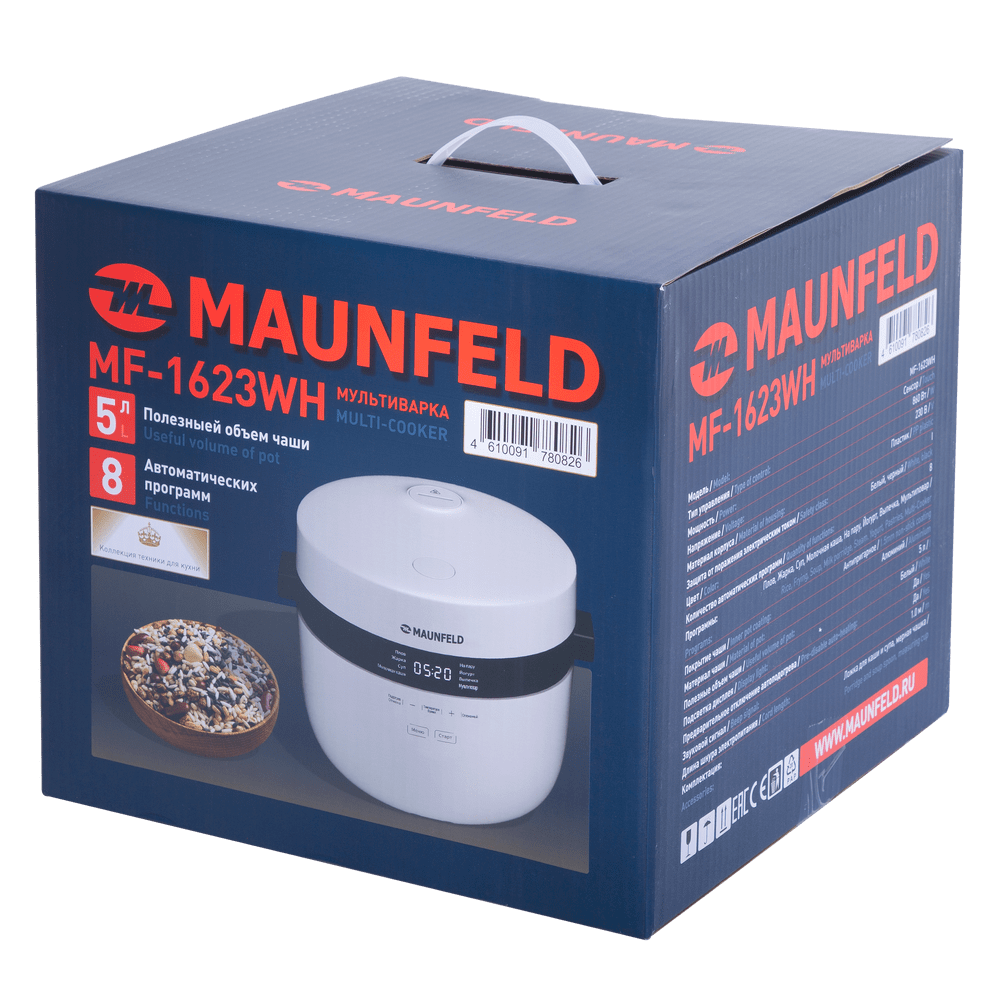 Мультиварка MAUNFELD MF-1623WH