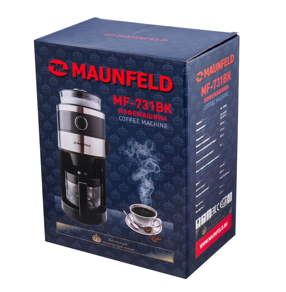 Кофемашина капельного типа MAUNFELD MF-731BK