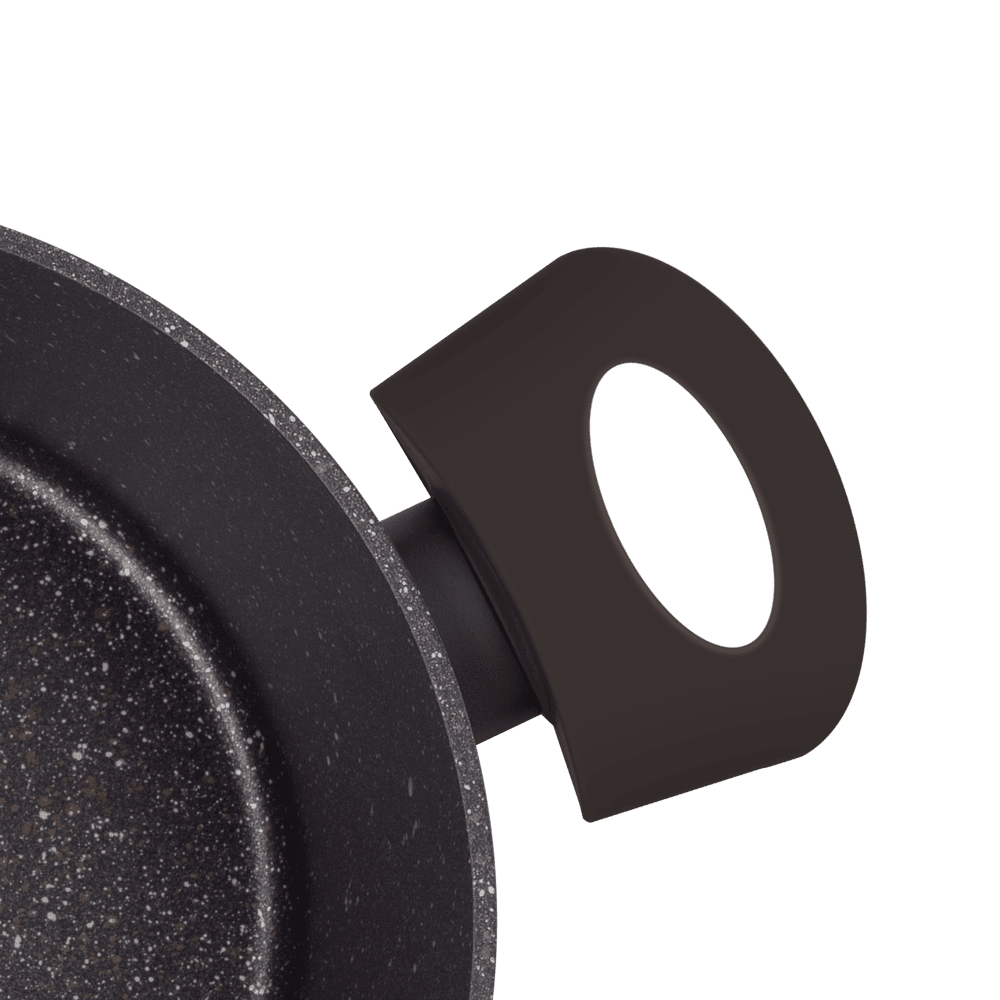 Кастрюля FILIGRANA EDDA FG20EDD01CS из кованого алюминия со стеклянной крышкой, 20 см