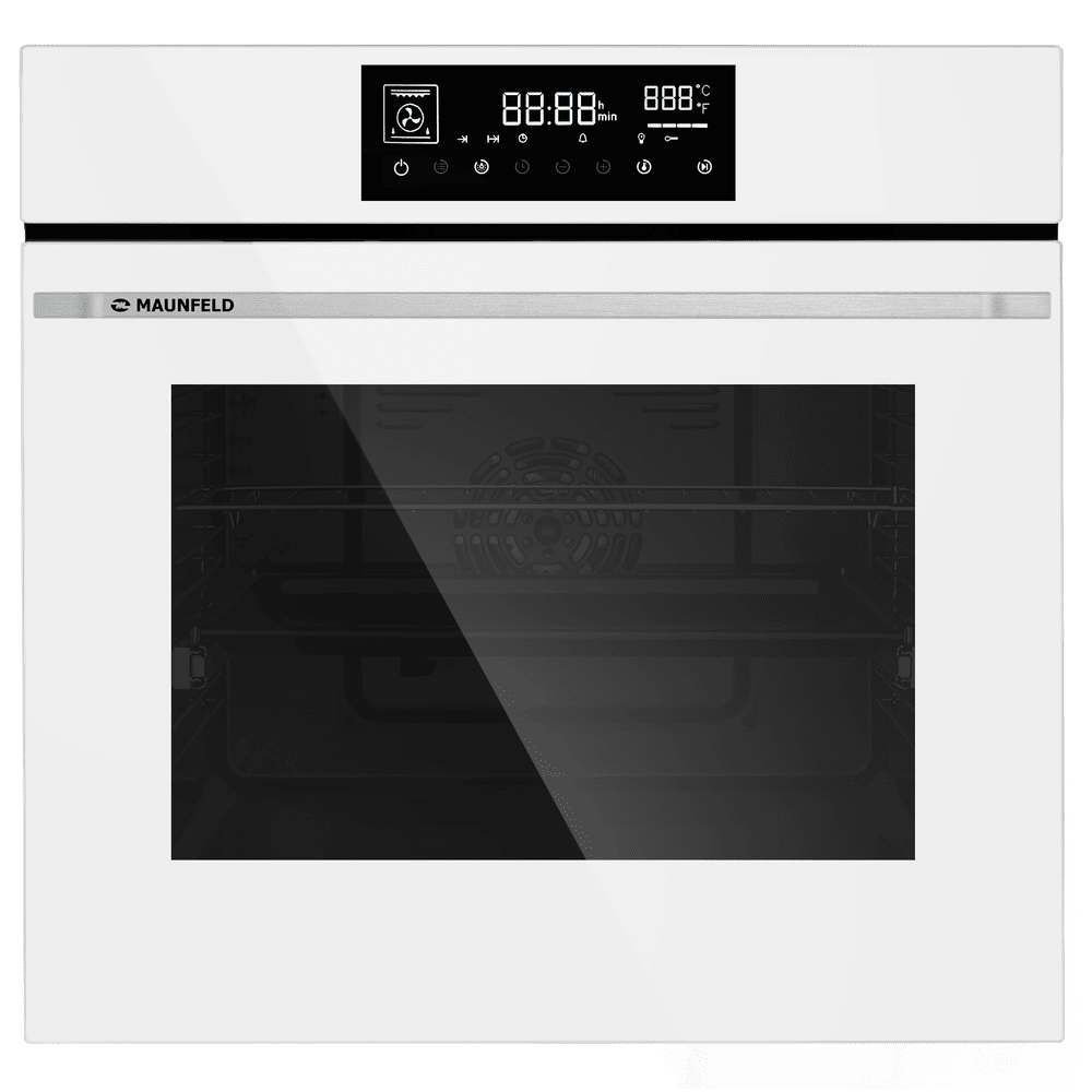 Электрический  белый духовой шкаф 60 см с режимом конвекции