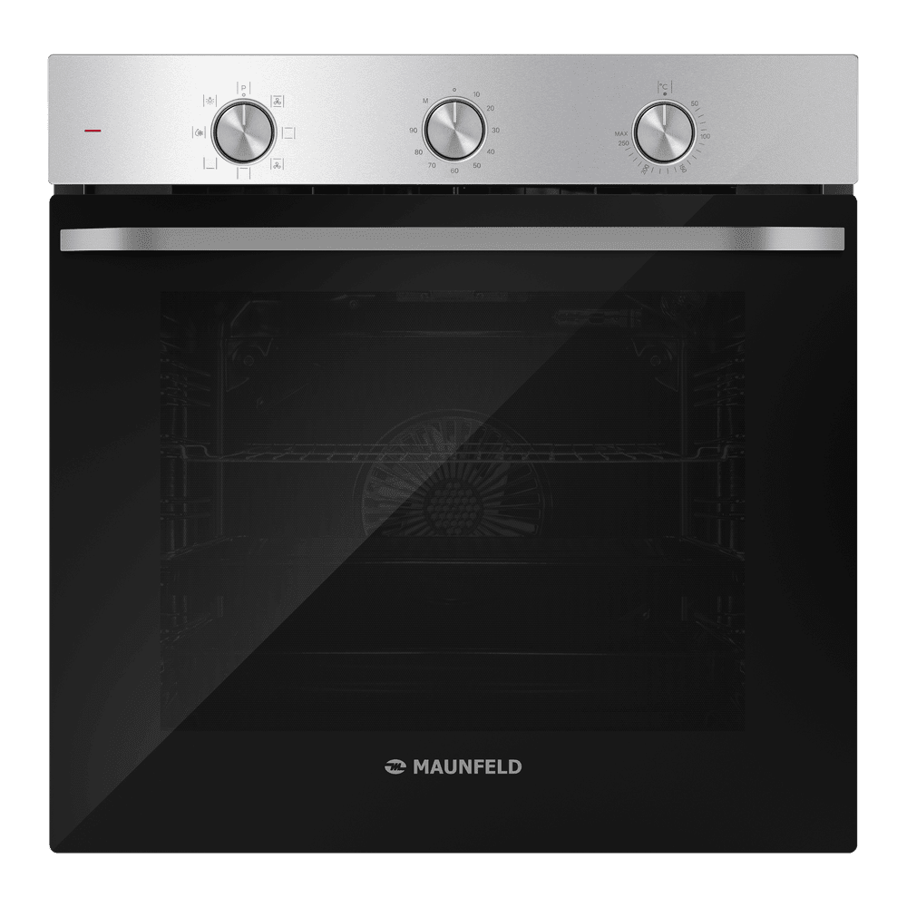 Электрический  серый духовой шкаф 60 см