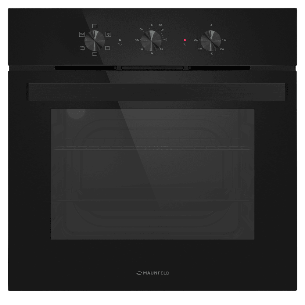 Электрический  черный духовой шкаф 60 см