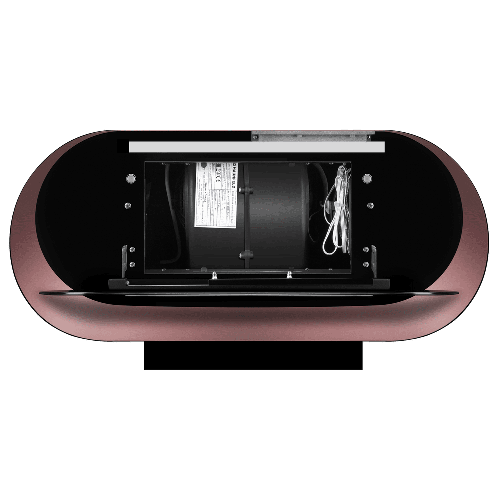 Кухонная вытяжка MAUNFELD GUNA 60 чёрный антрацит с розовым золотом