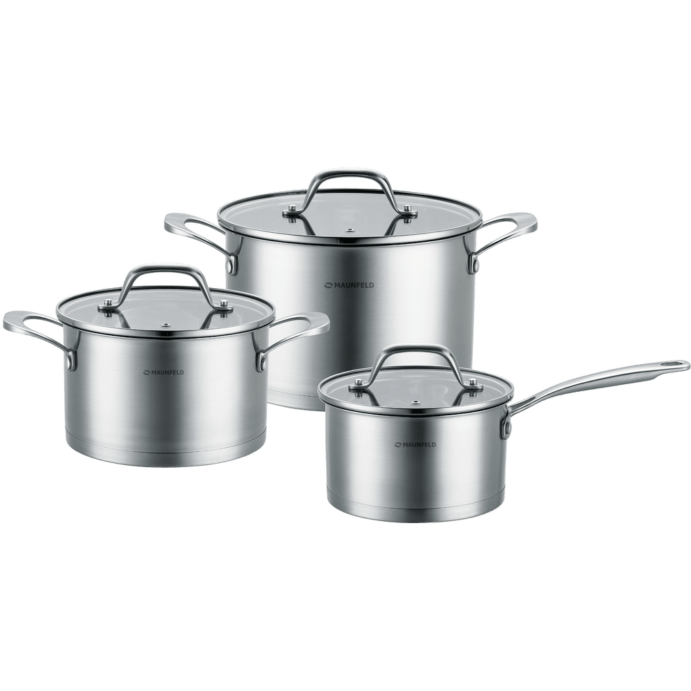 Набор посуды из нержавеющей стали MAUNFELD TAYLOR MF125TL01ST (6 предметов)