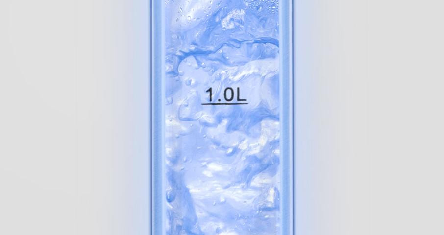 Легко читаемая шкала уровня воды: идеальная видимость необходимого количества воды.