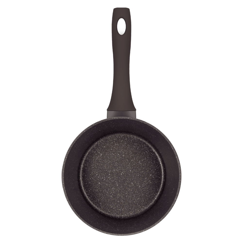 Ковш FILIGRANA EDDA FG18EDD01SP из кованого алюминия со стеклянной крышкой, 18 см