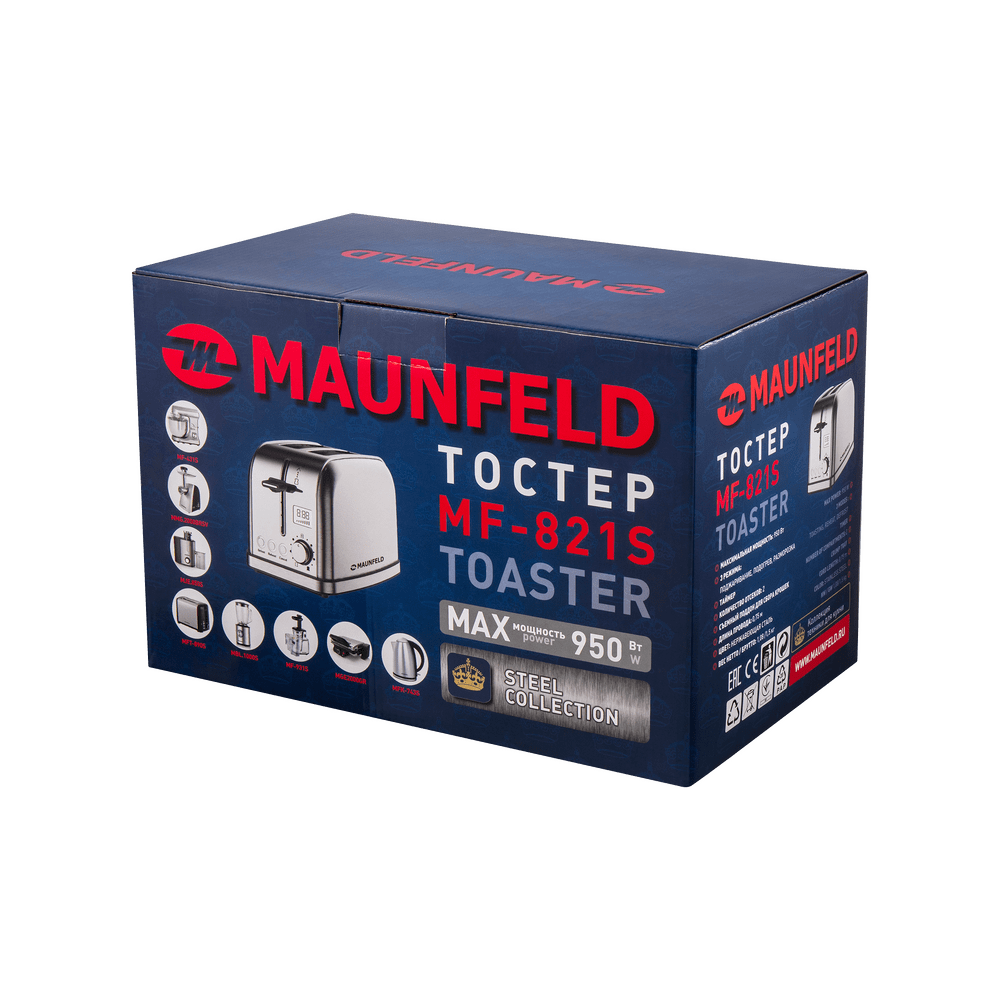 Тостер MAUNFELD MF-821S