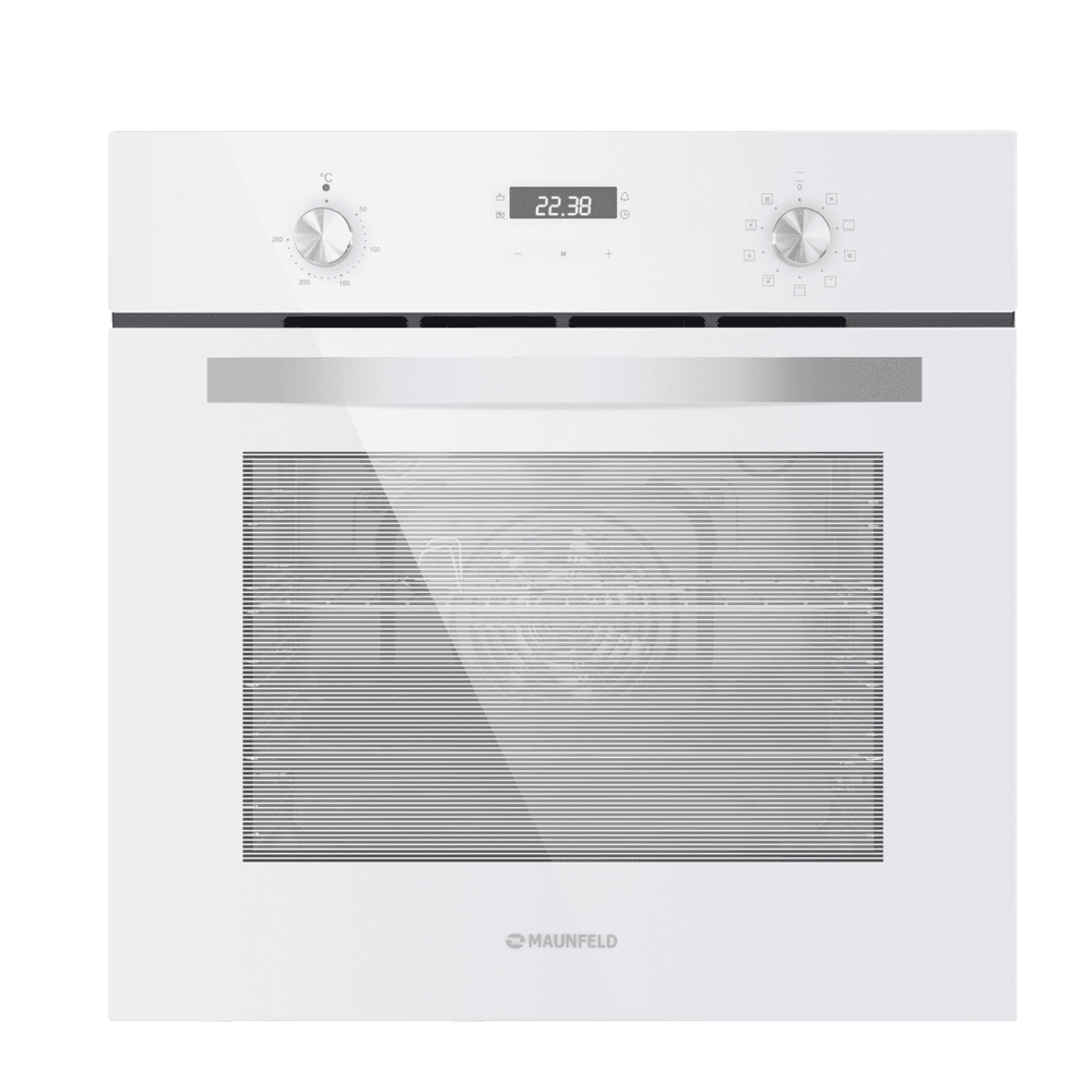 Электрический  белый духовой шкаф 60 см с режимом конвекции