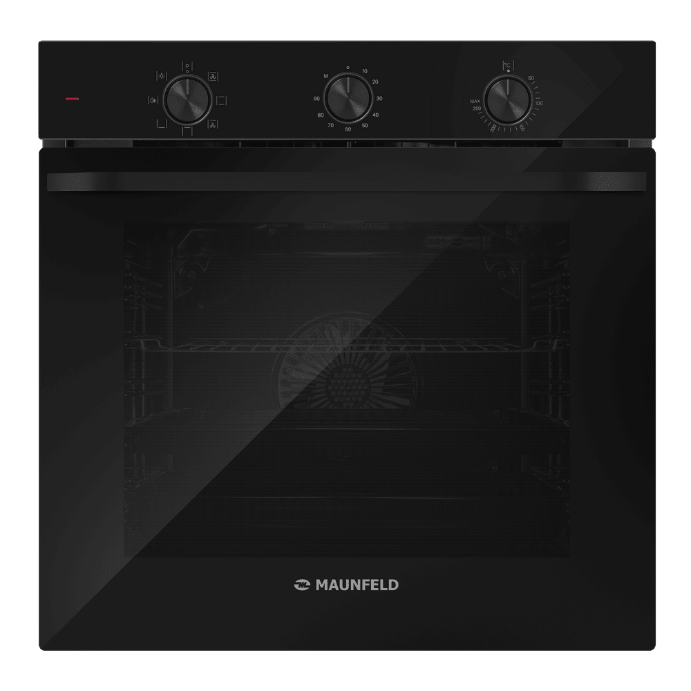 Электрический  черный духовой шкаф 60 см