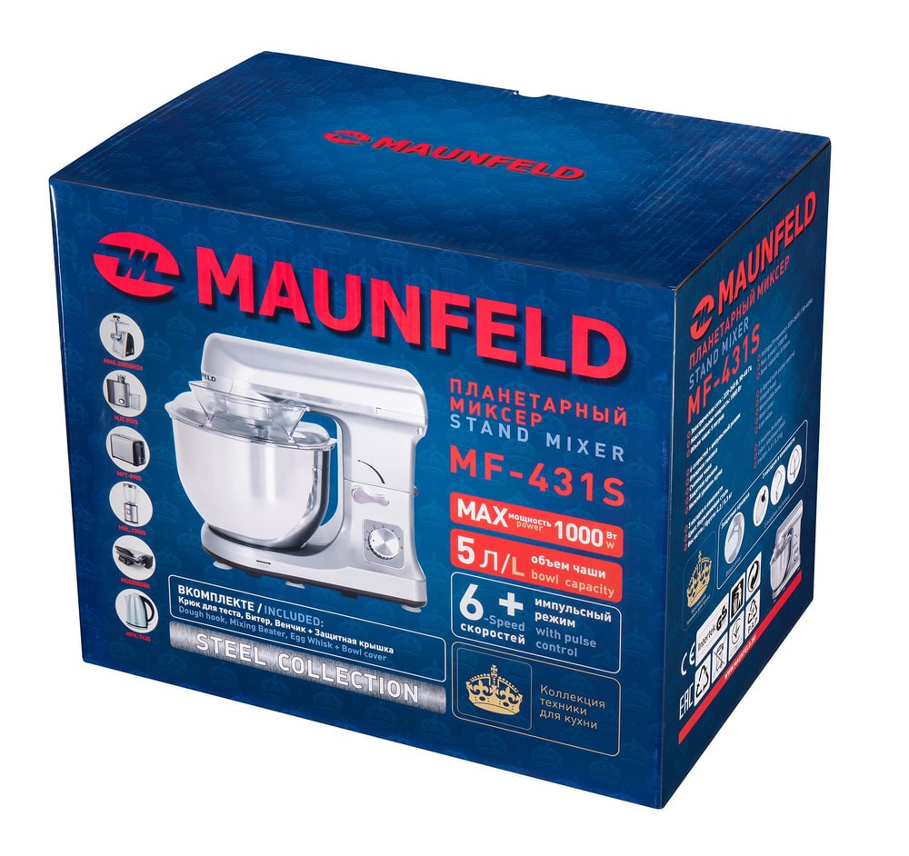 Миксер планетарный MAUNFELD MF-431S