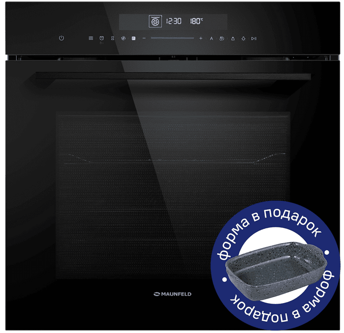 Шкаф духовой электрический с СВЧ MAUNFELD MEOR7217SMFB