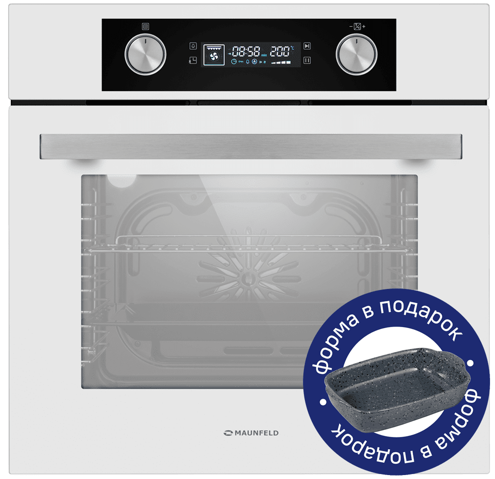 Электрический  черный духовой шкаф 60 см