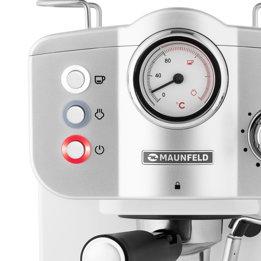 Кофемашина рожкового типа MAUNFELD MF-735WH PRO