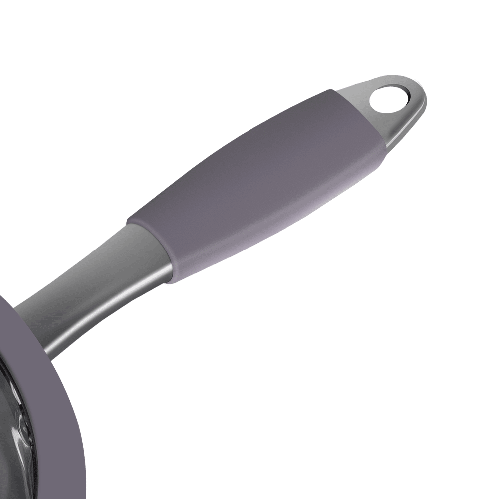 Ковш MAUNFELD LEONA MF18LN01SP из нержавеющей стали со стеклянной крышкой, 16 см, 1,6 л.