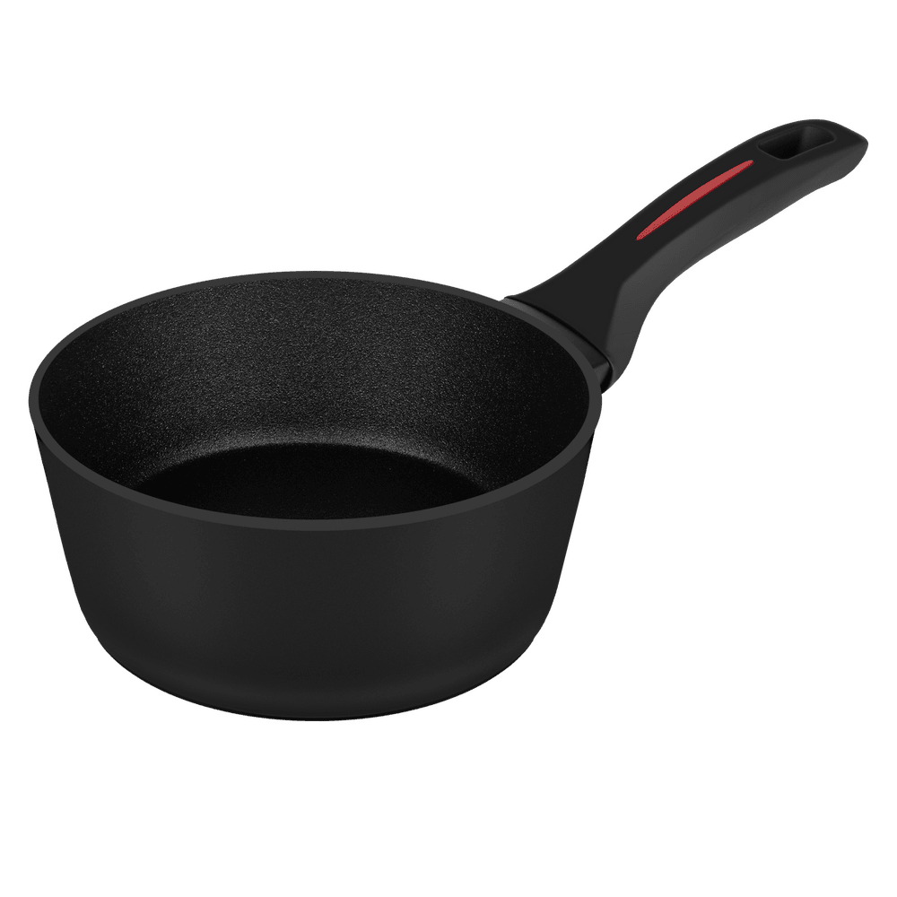 Ковш FILIGRANA CARITA FG18CRT01SP из кованого алюминия со стеклянной крышкой, 18 см