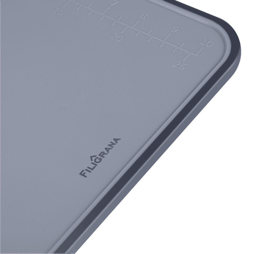 Набор из двух разделочных досок FILIGRANA BATTY FG37CG33CB, 37,5*28,3*1 см, 33,3*25,2*1 см, серый