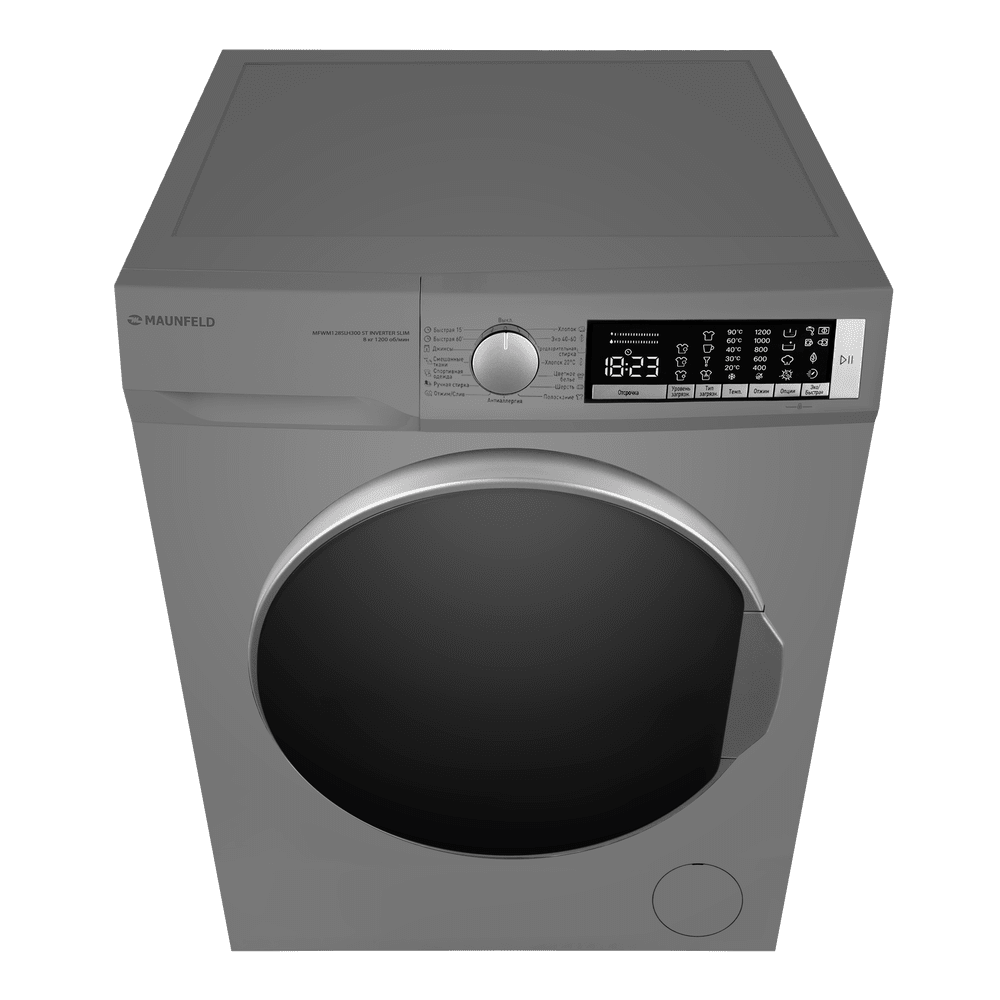 Стиральная машина с инвертором и паром MAUNFELD MFWM128SL300 ST INVERTER SLIM