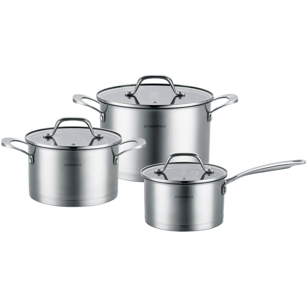 Набор посуды из нержавеющей стали MAUNFELD TAYLOR MF125TL01ST (6 предметов)