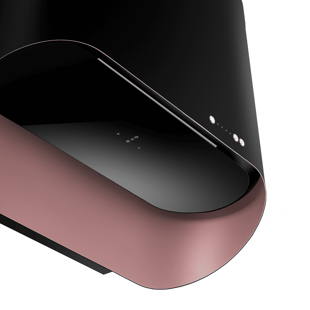 Кухонная вытяжка MAUNFELD GUNA 60 чёрный антрацит с розовым золотом