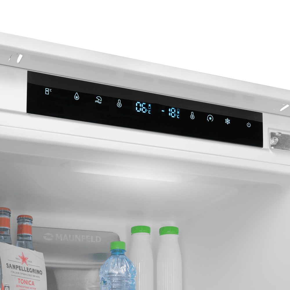 Холодильник-морозильник встраиваемый MAUNFELD MBF17754NFWHGR LUX